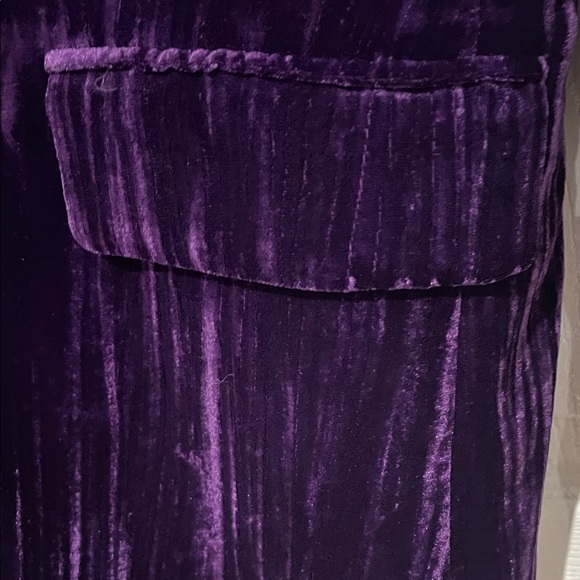 Zara Deep Purple Velvet Blazer - Picture 7 of 7